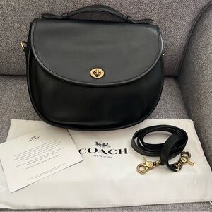 Vintage Coach Large Plaza Bag (Black)